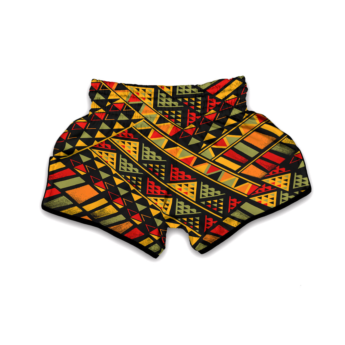 African Dashiki Adinkra Kente Muay Thai Boxing Shorts-grizzshop