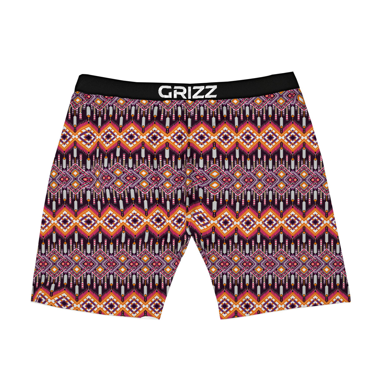 African Dashiki Black And Purple Print Boxer Briefs-grizzshop