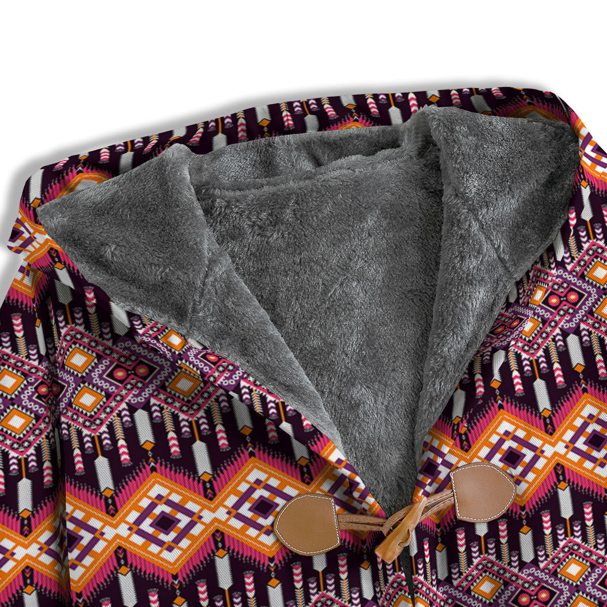 African Dashiki Black And Purple Print Men's Windbreaker Jacket-grizzshop