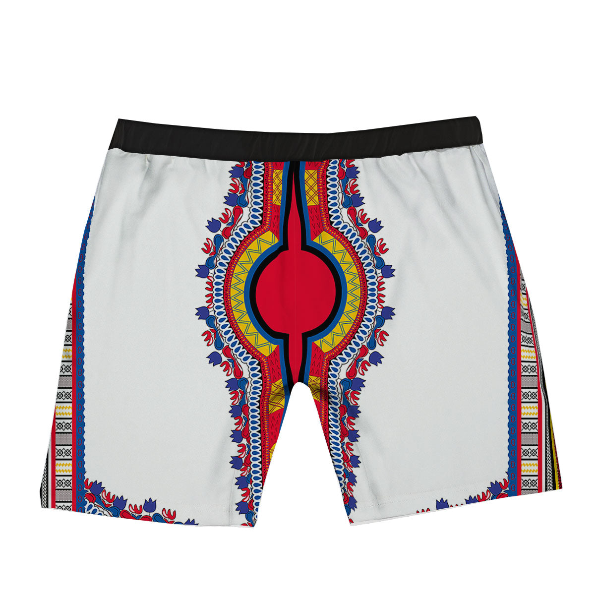 African Dashiki White And Red Print Boxer Briefs-grizzshop