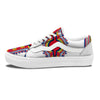 African Dashiki White And Red Print Skate Shoes-grizzshop