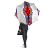 African Dashiki White And Red Print Umbrella-grizzshop