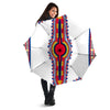 African Dashiki White And Red Print Umbrella-grizzshop