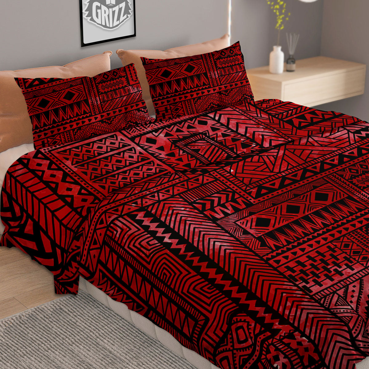 Aloha Flamingo Tropical Print Pattern Duvet Cover Bedding Set