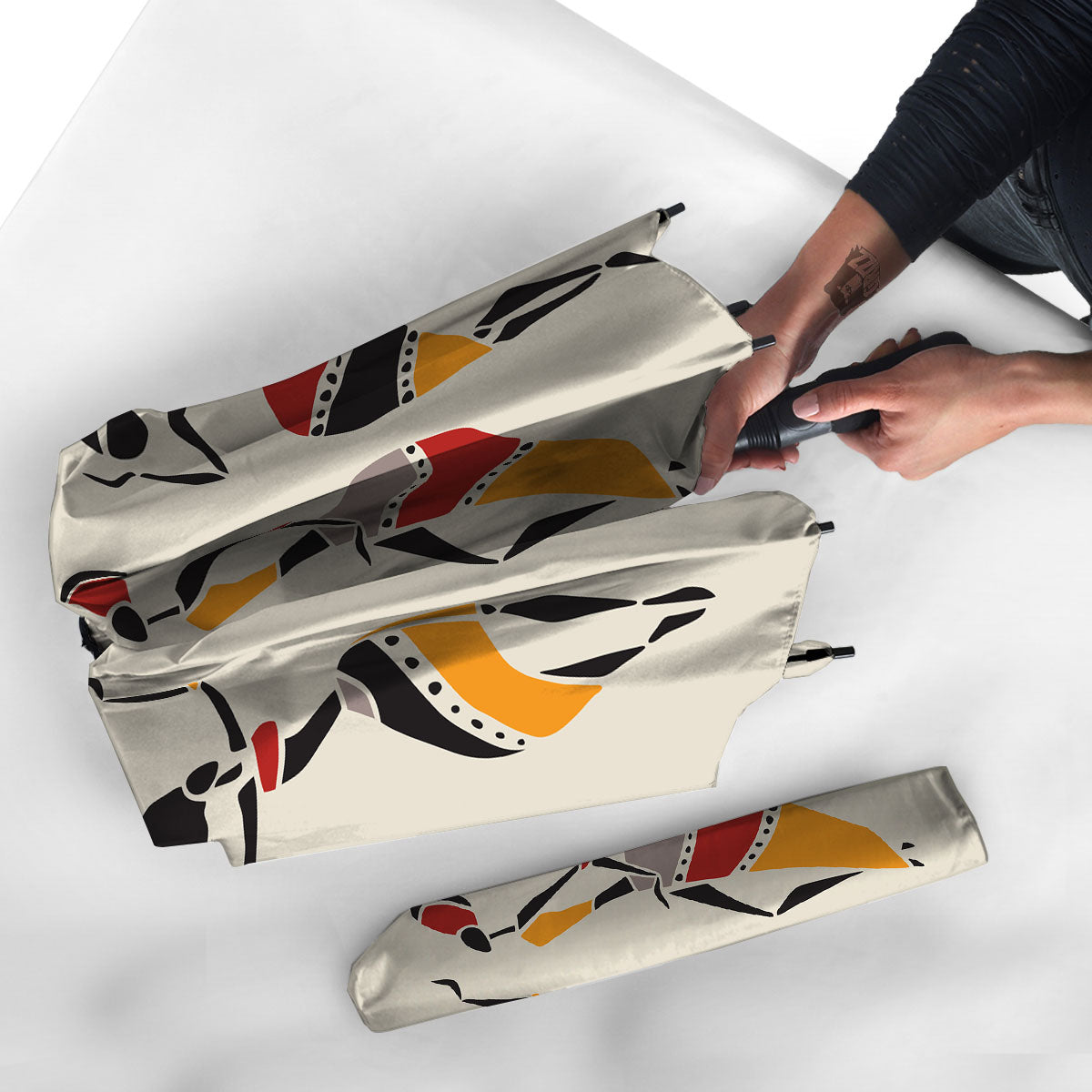 African Ethnic Girl Print Umbrella-grizzshop