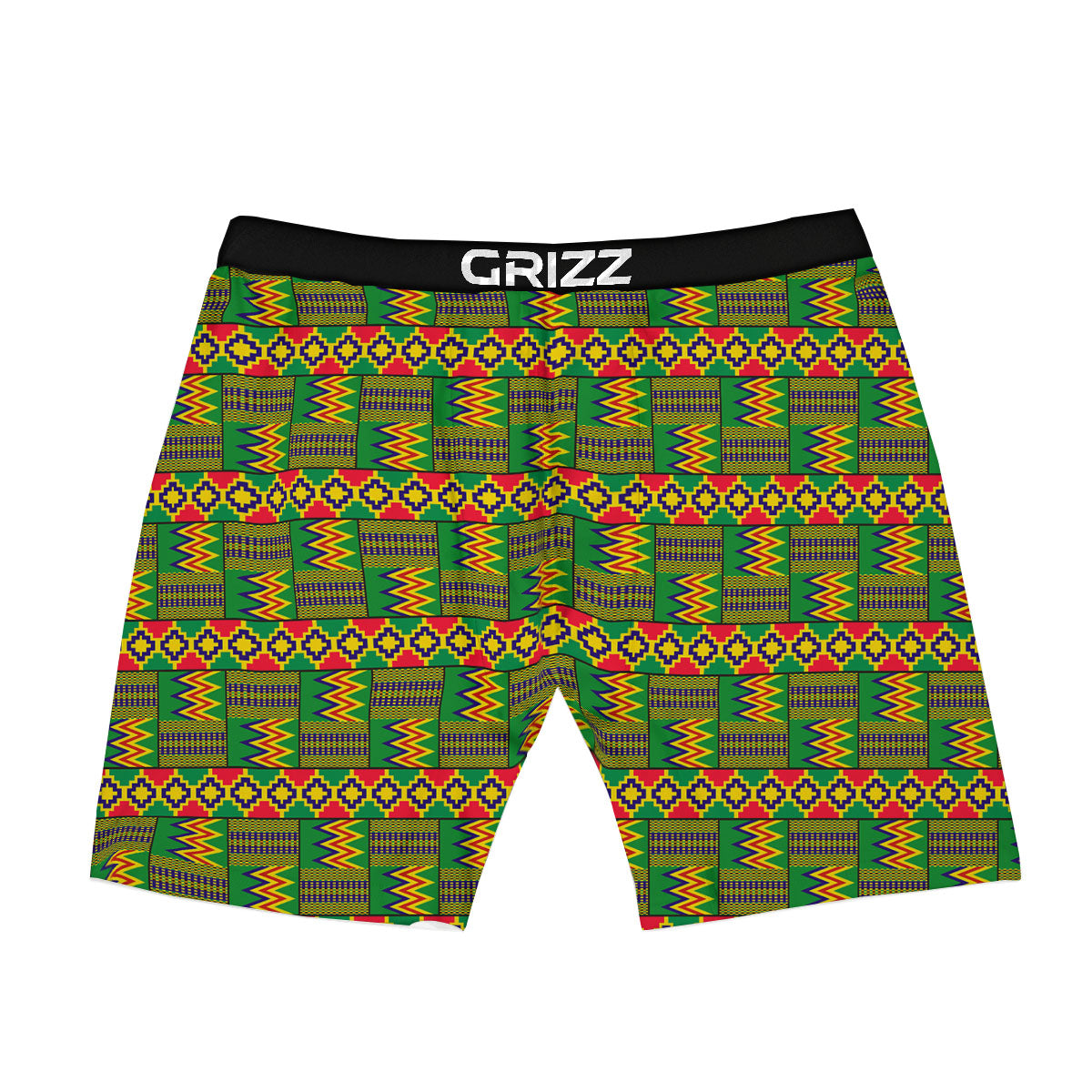African Kente Print Pattern Boxer Briefs-grizzshop