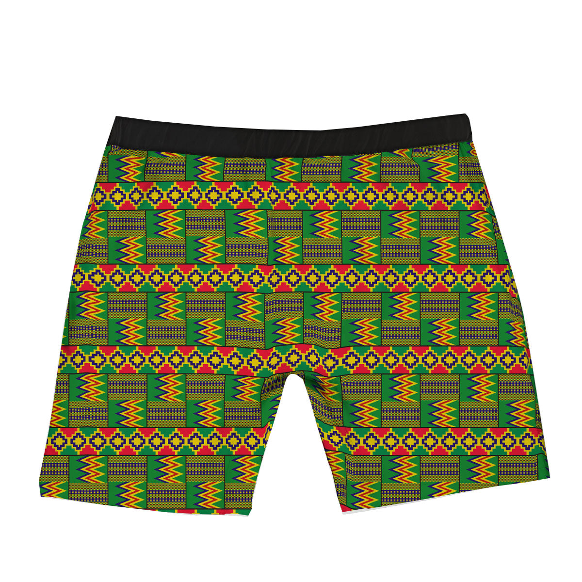 African Kente Print Pattern Boxer Briefs-grizzshop