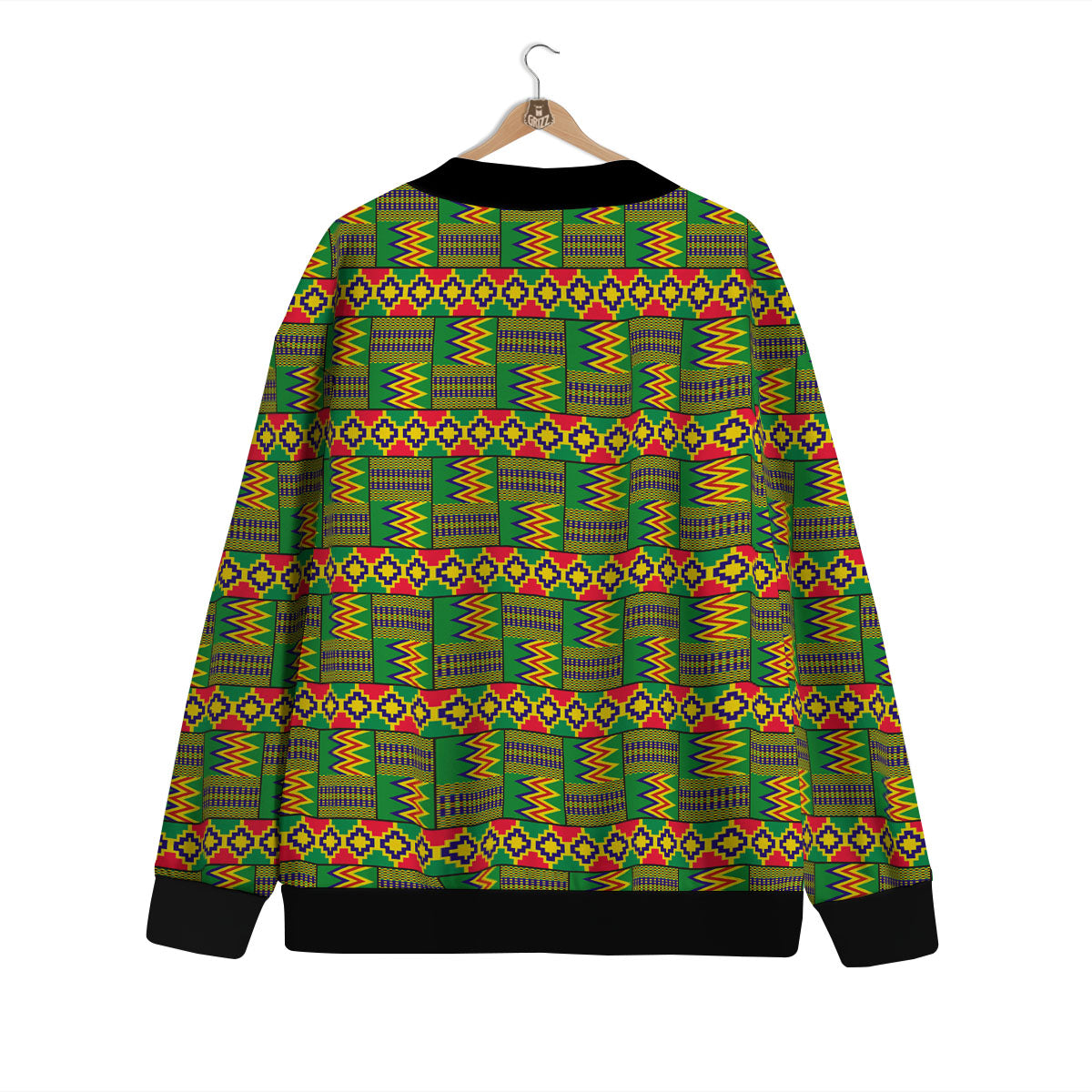 African Kente Print Pattern Cardigan-grizzshop