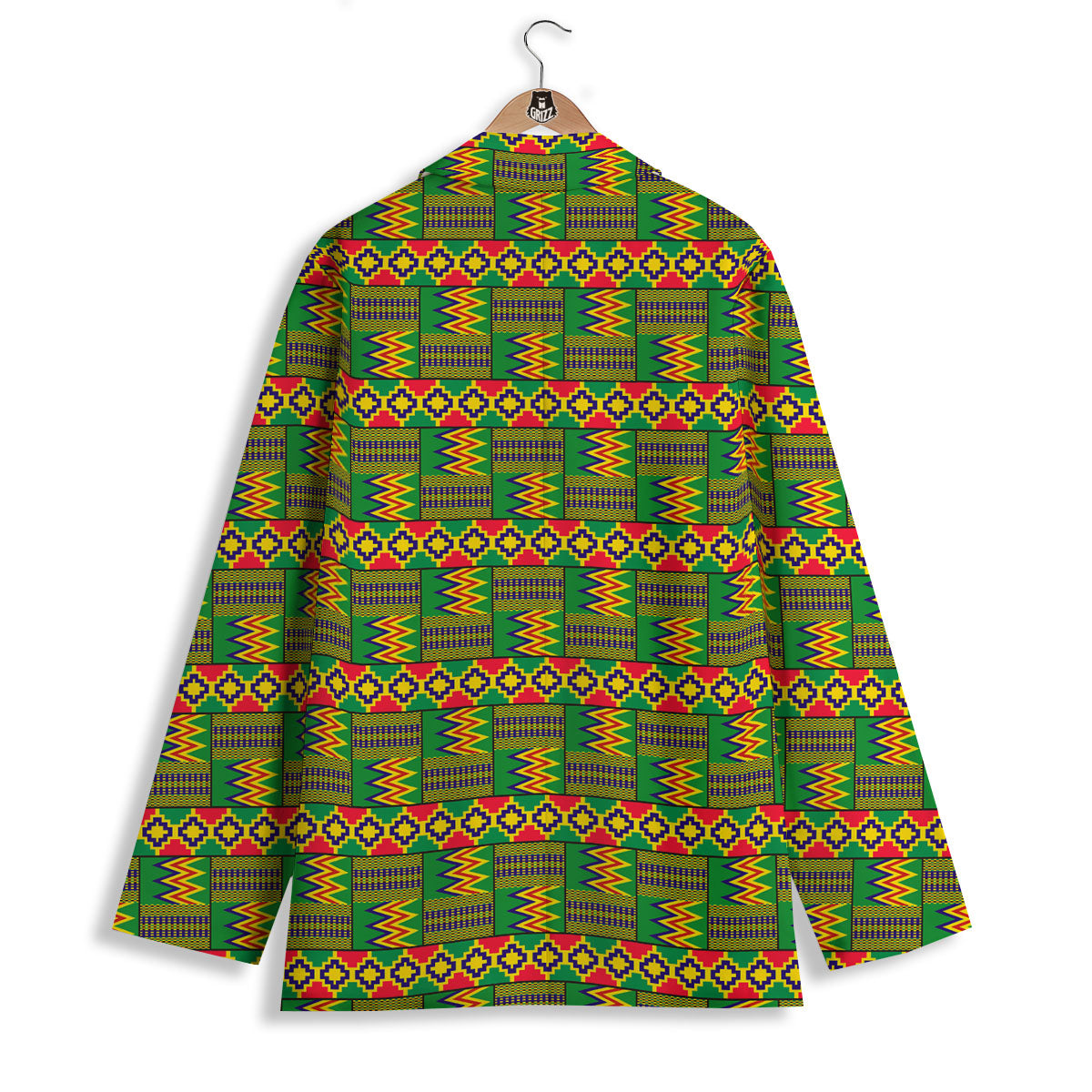 African Kente Print Pattern Women's Blazer-grizzshop