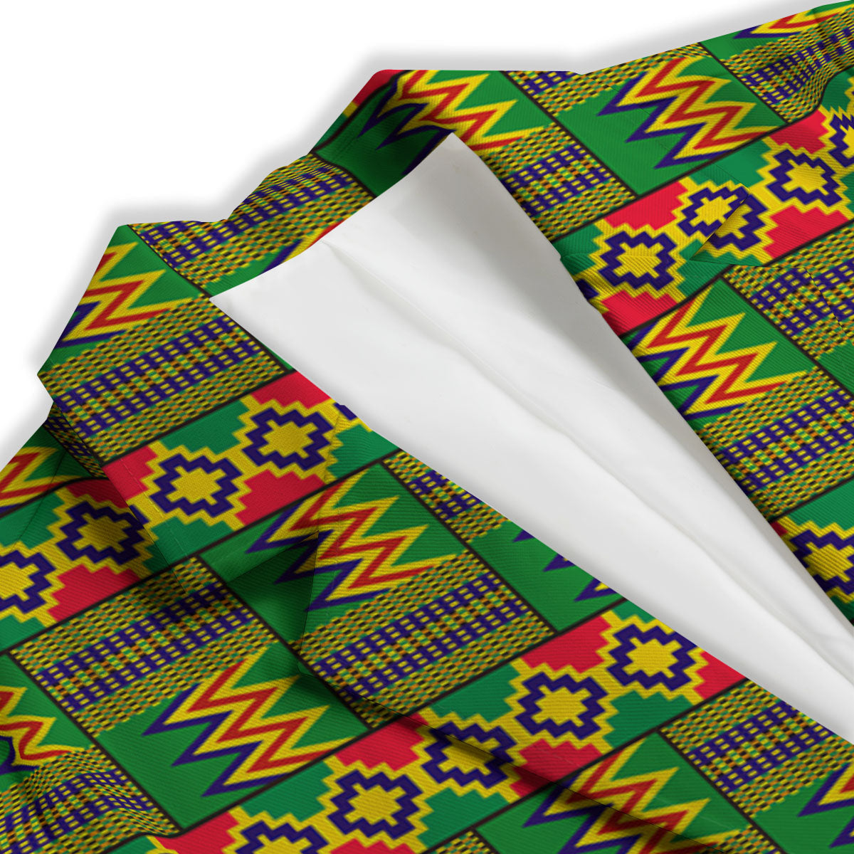 African Kente Print Pattern Women's Blazer-grizzshop