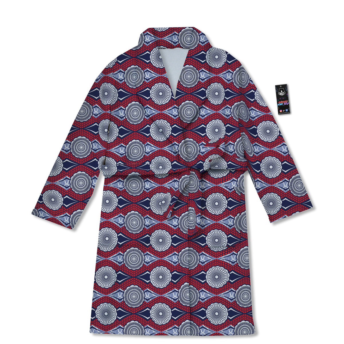 African Kitenge Print Bathrobe-grizzshop