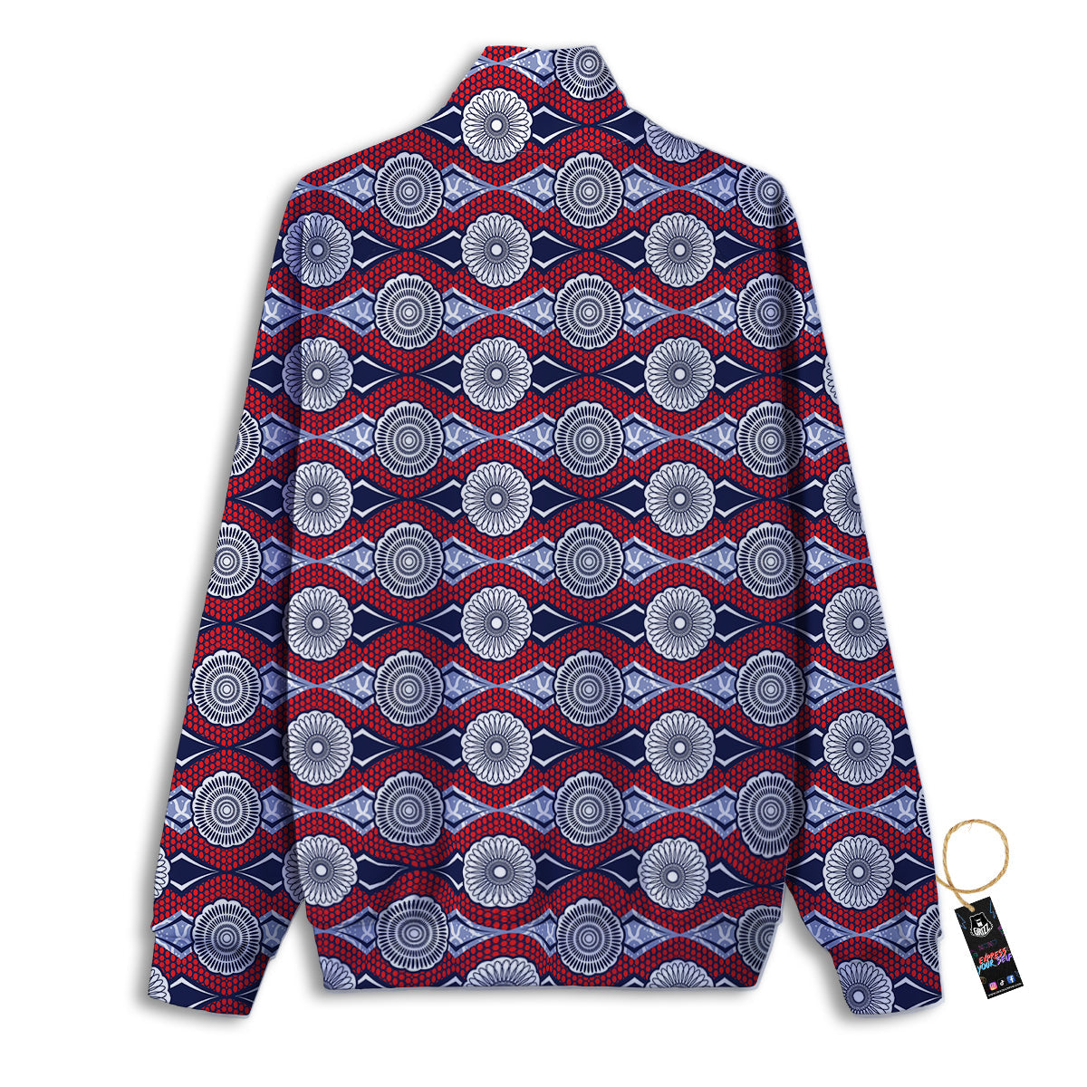 African Kitenge Print Track Jacket-grizzshop