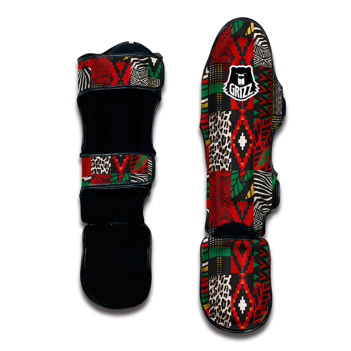 African Muay Thai Shin Guards-grizzshop