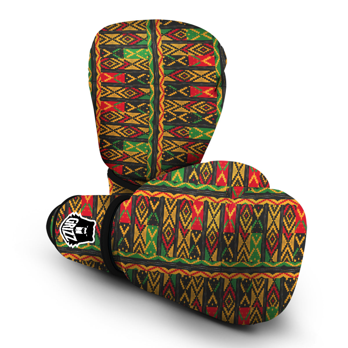 African Pattern Boxing Gloves-grizzshop