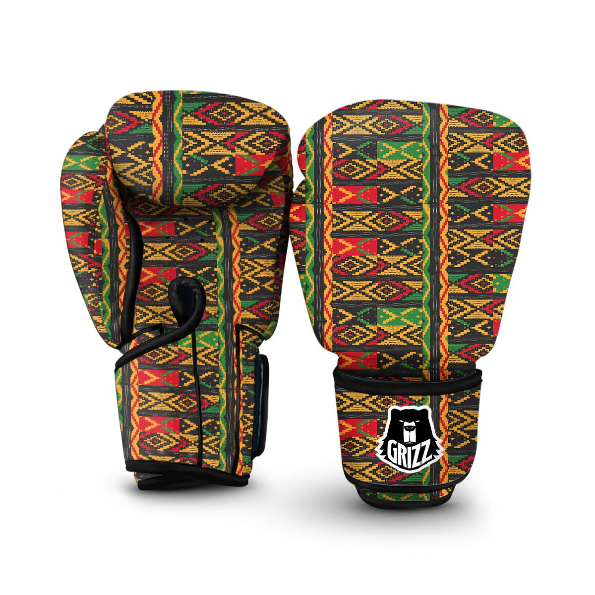 African Pattern Boxing Gloves-grizzshop