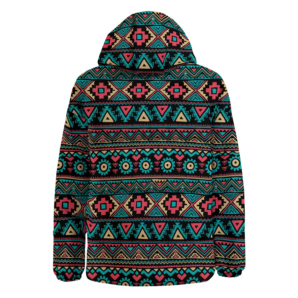 African Tribal Ethnic Print Pattern Down Jacket-grizzshop