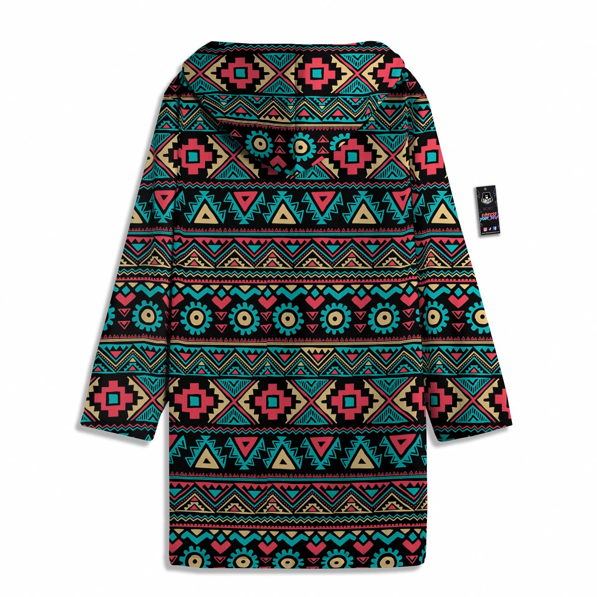 African Tribal Ethnic Print Pattern Men's Windbreaker Jacket-grizzshop