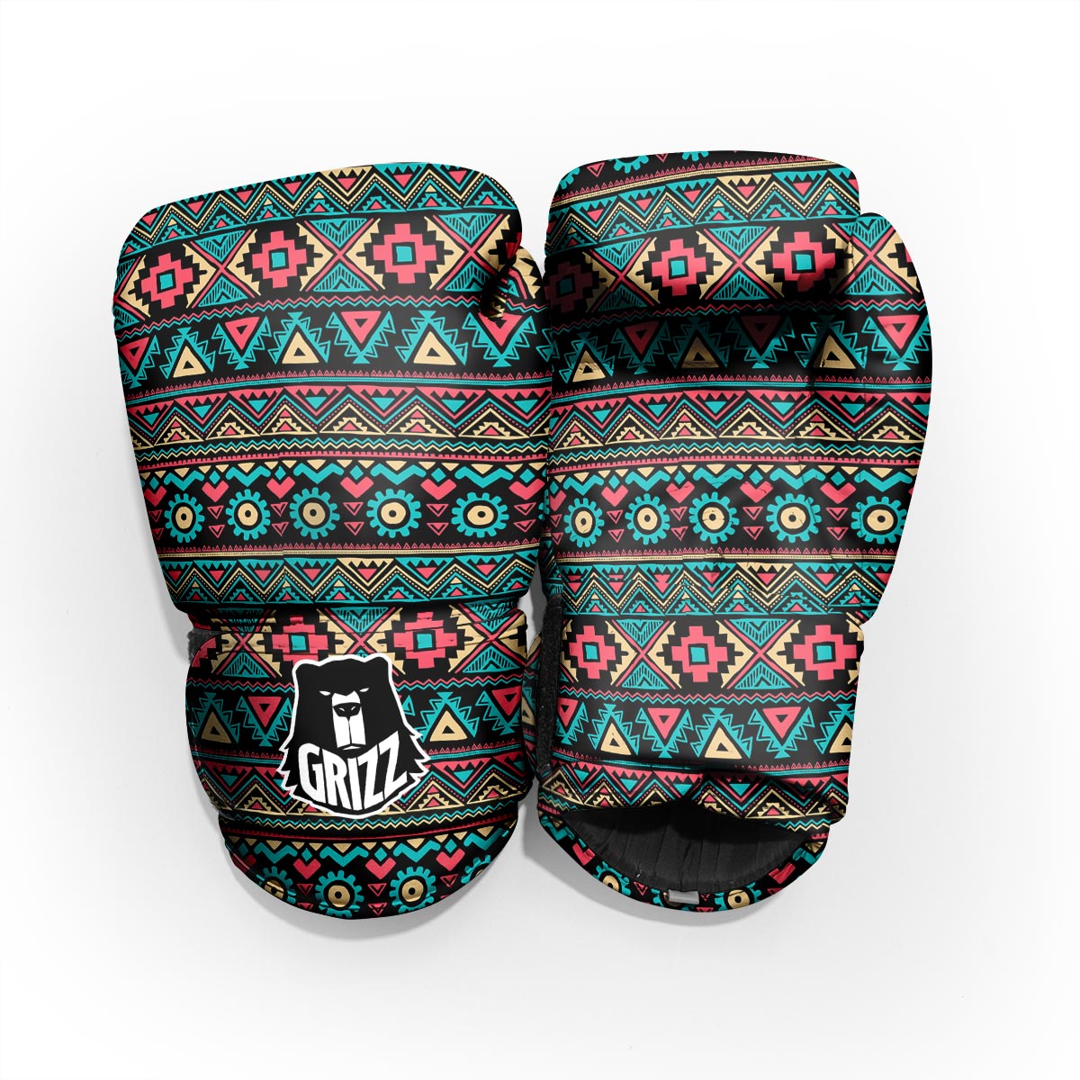 African Tribal Ethnic Print Pattern Pro Boxing Glove