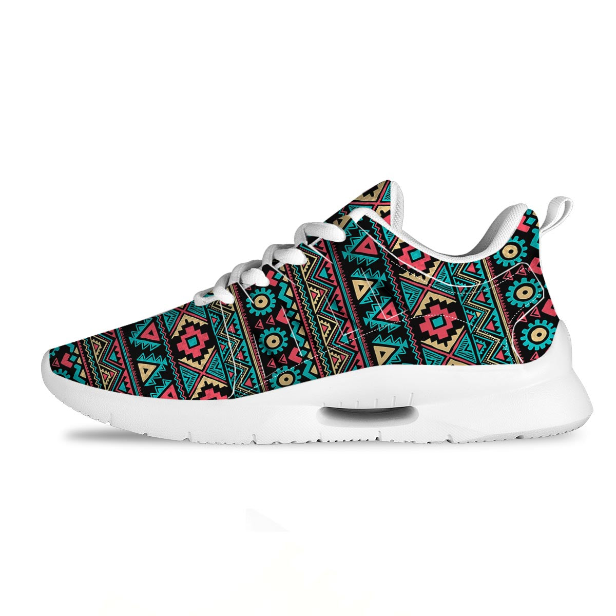 African Tribal Ethnic Print Pattern Tennis Shoes-grizzshop