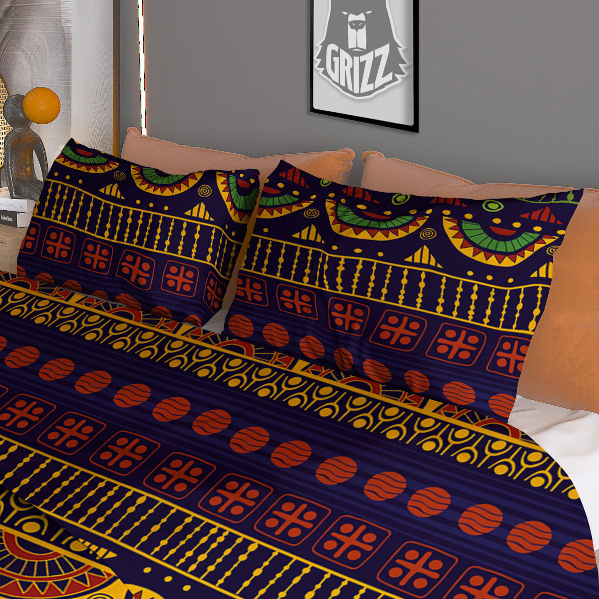 African Tribal Native Print Pattern Duvet Cover Bedding Set