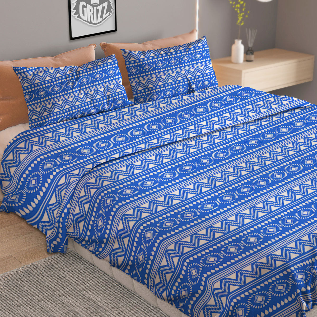 Alien Face Green Print Pattern Duvet Cover Bedding Set
