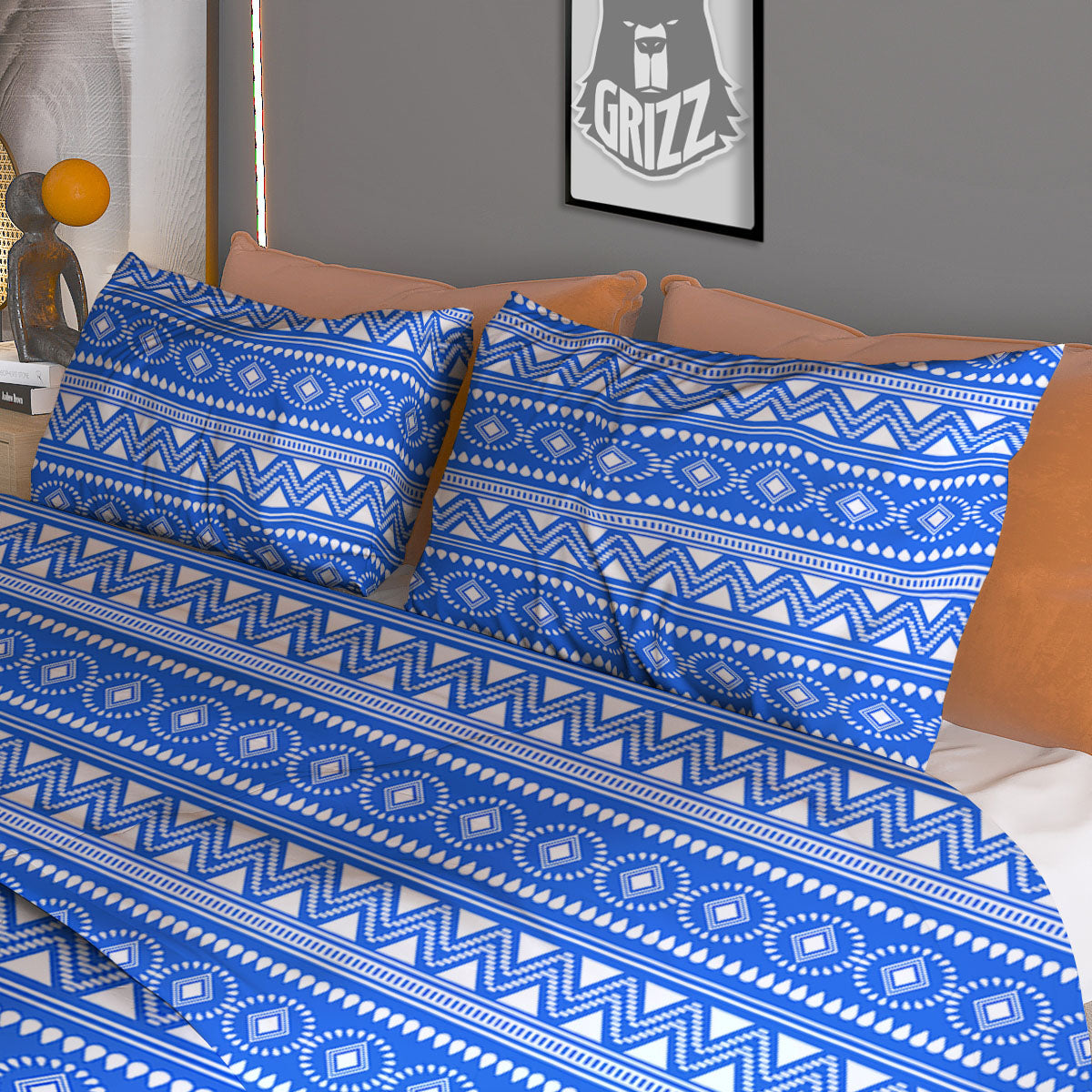 Alien Face Green Print Pattern Duvet Cover Bedding Set