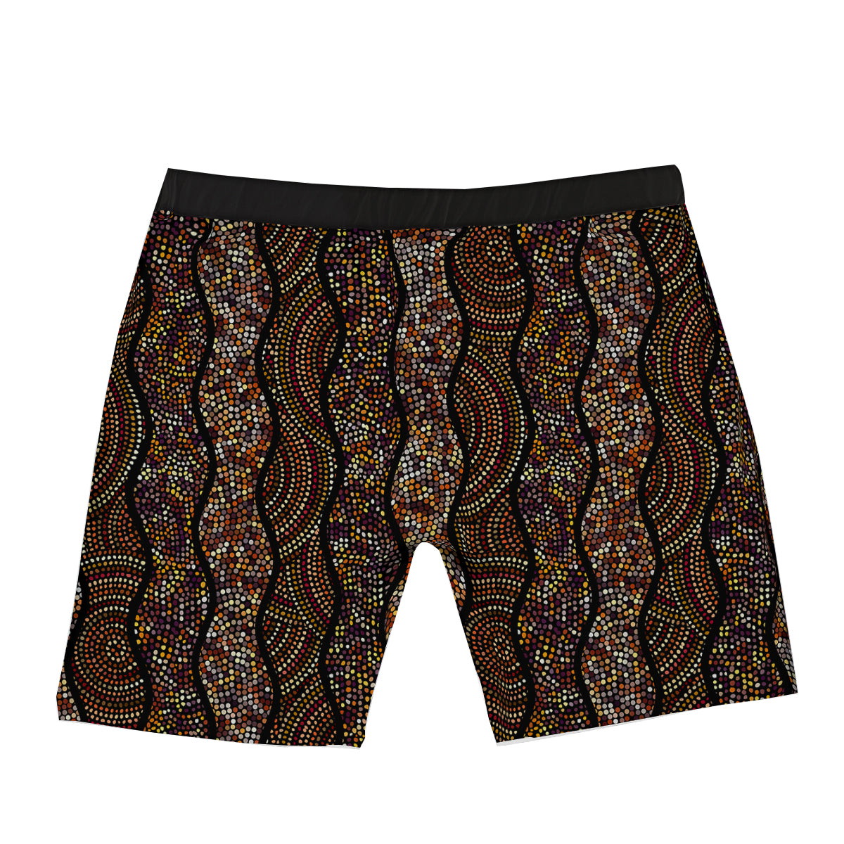Afro African Dot Print Pattern Boxer Briefs-grizzshop