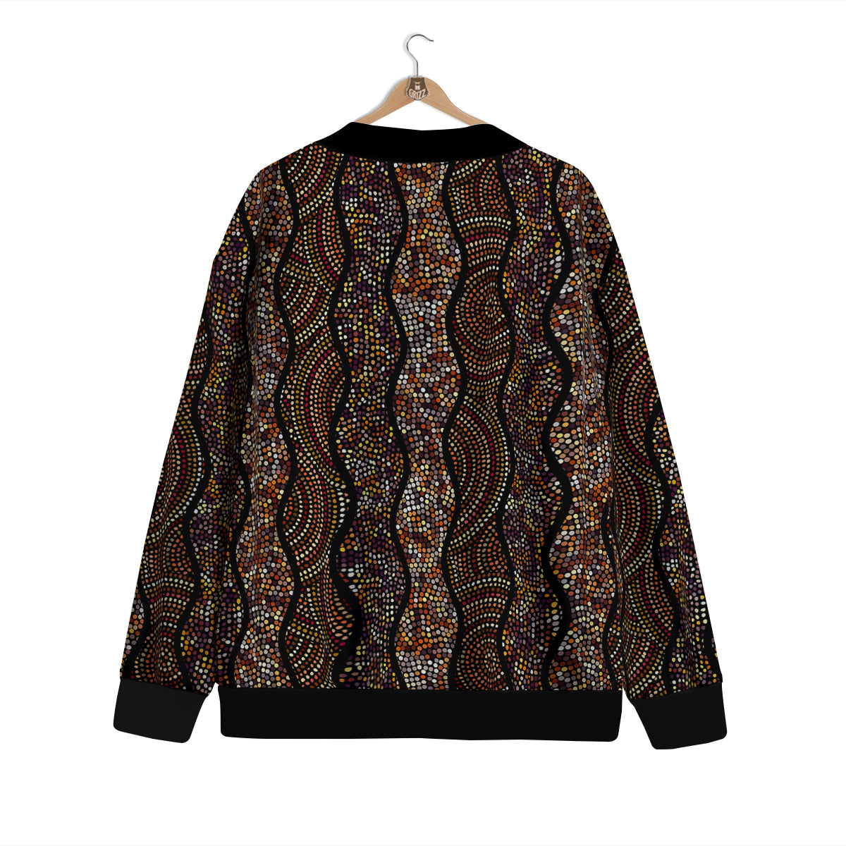 Afro African Dot Print Pattern Cardigan-grizzshop