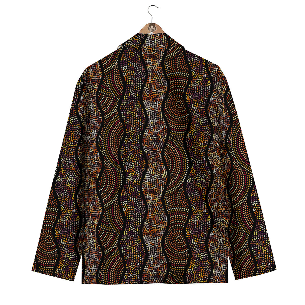 Afro African Dot Print Pattern Men's Blazer-grizzshop