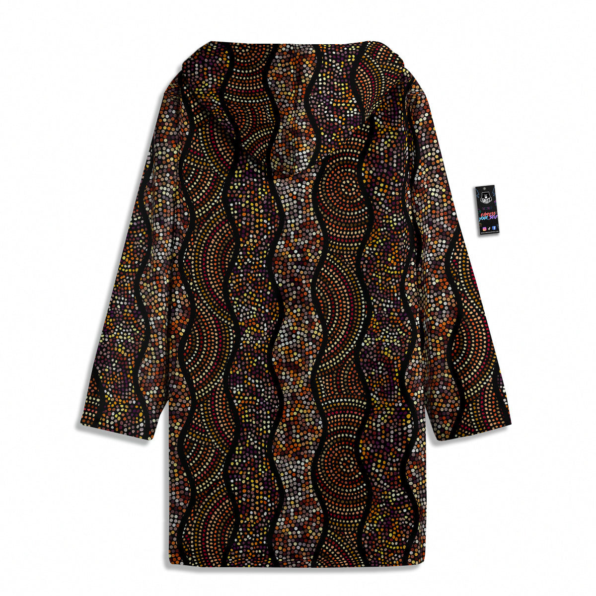Afro African Dot Print Pattern Men's Windbreaker Jacket-grizzshop