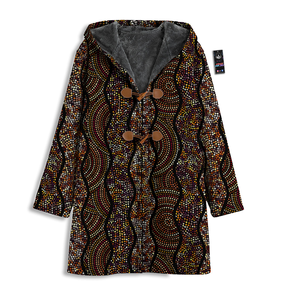 Afro African Dot Print Pattern Men's Windbreaker Jacket-grizzshop