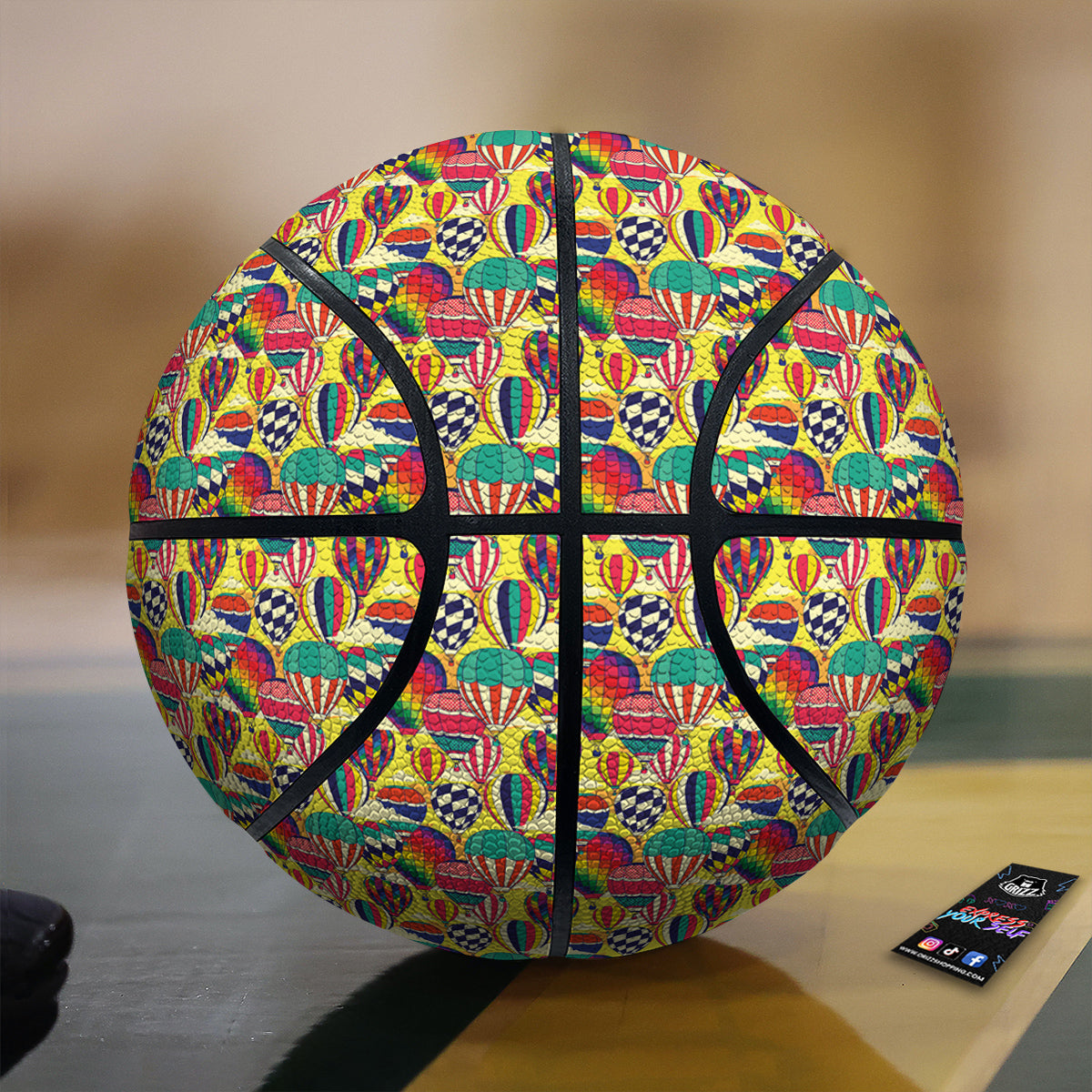 Air Balloon Colorful Print Pattern Basketball-grizzshop