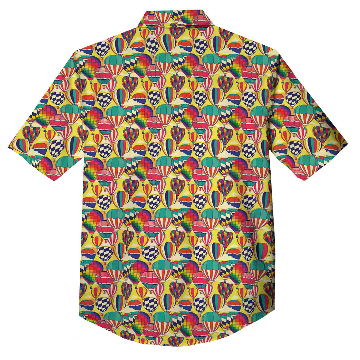 Air Balloon Colorful Print Pattern Button Up Shirt-grizzshop