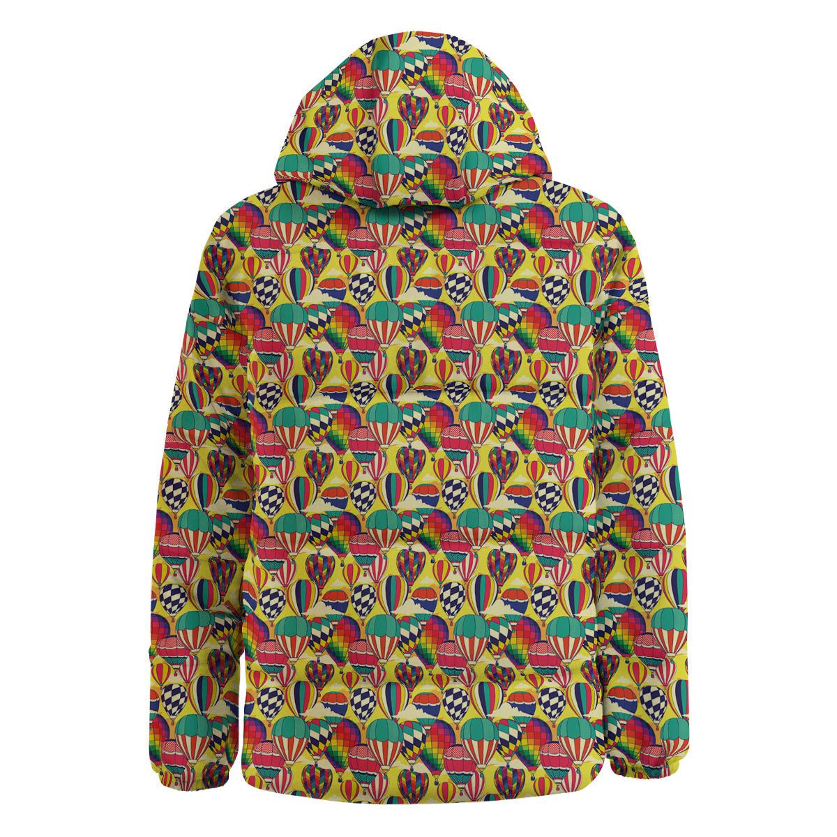 Air Balloon Colorful Print Pattern Down Jacket-grizzshop