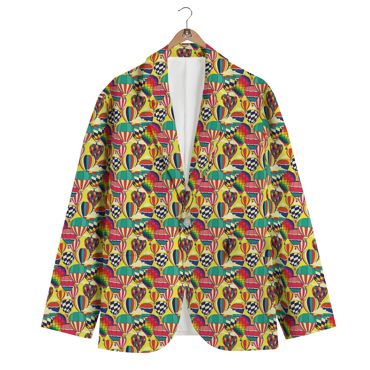 Air Balloon Colorful Print Pattern Men's Blazer-grizzshop