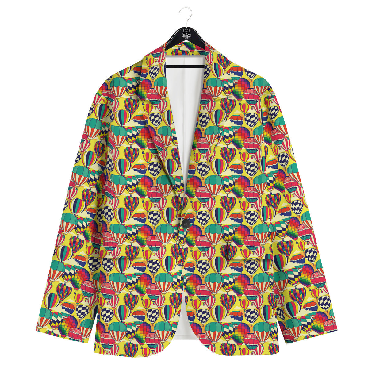 Air Balloon Colorful Print Pattern Men's Sport Coat-grizzshop