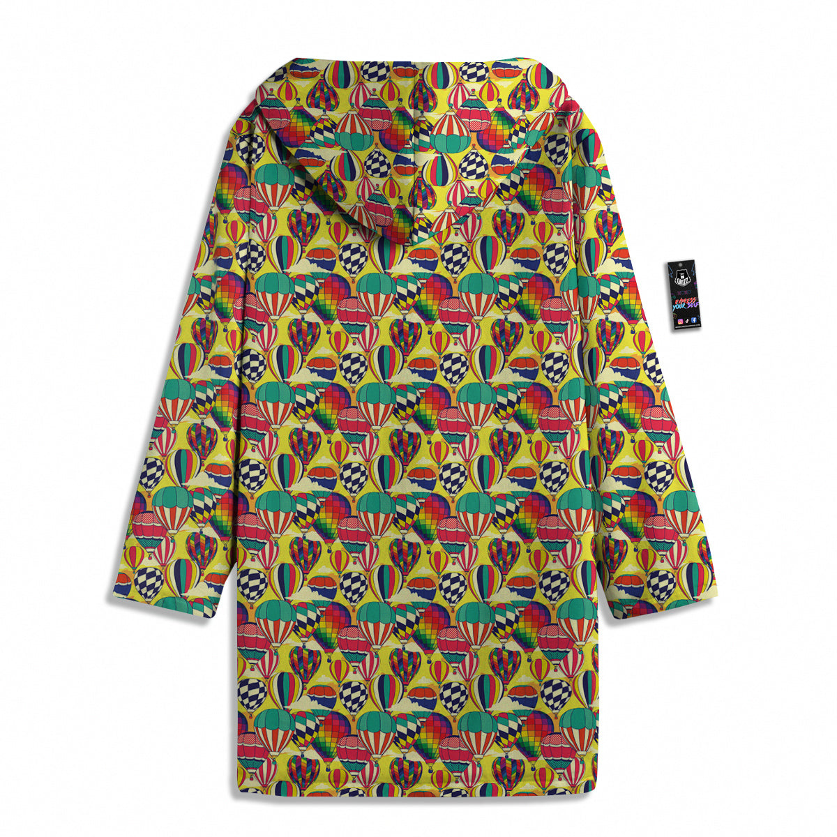 Air Balloon Colorful Print Pattern Men's Windbreaker Jacket-grizzshop