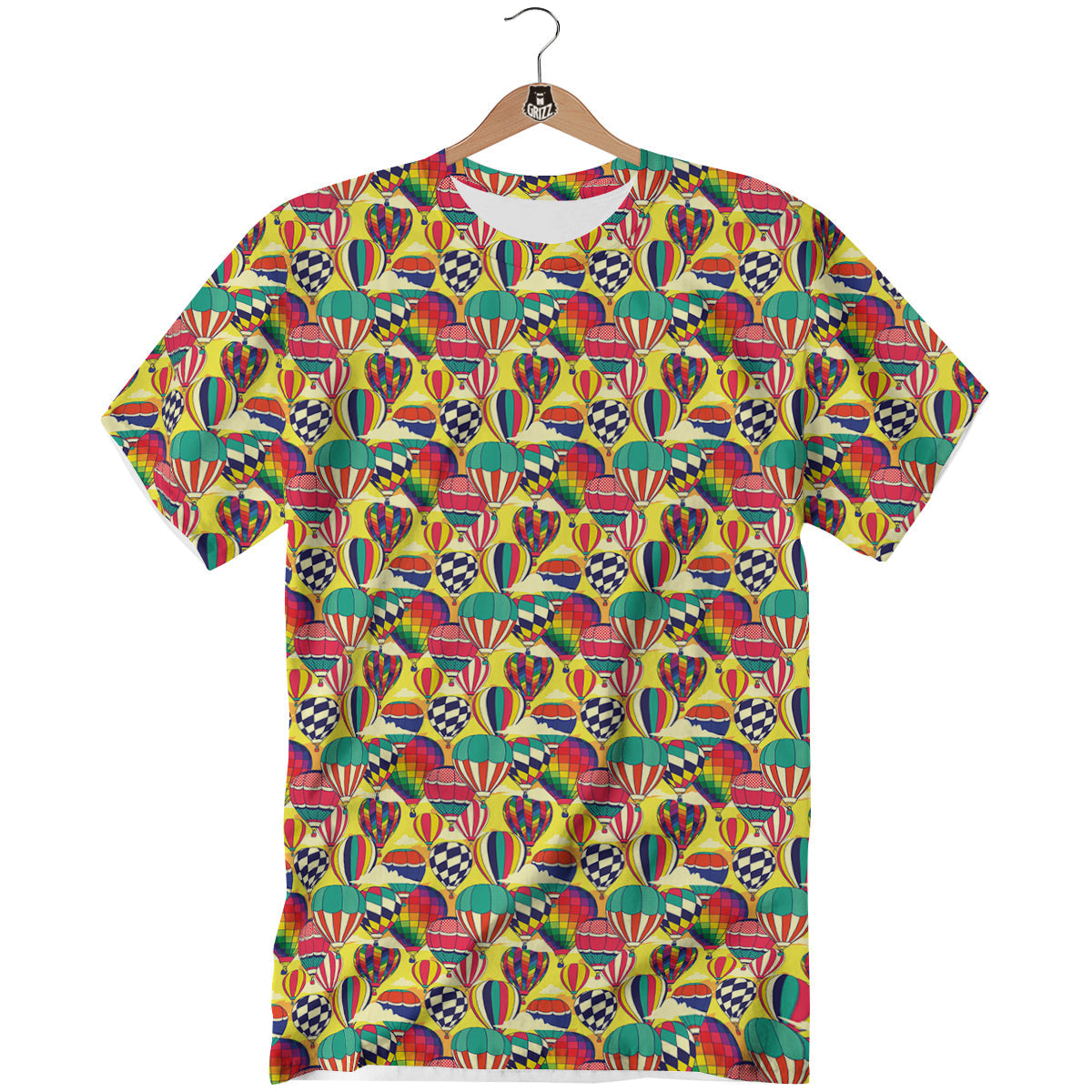 Air Balloon Colorful Print Pattern T-Shirt-grizzshop