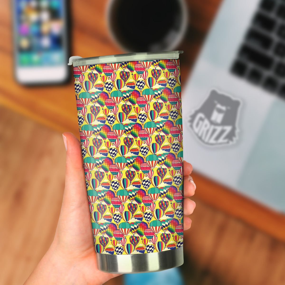 Air Balloon Colorful Print Pattern Tumbler-grizzshop