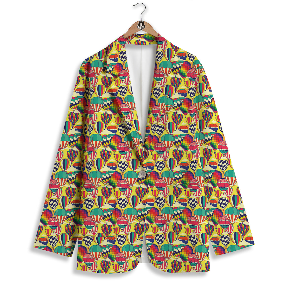 Air Balloon Colorful Print Pattern Women's Blazer-grizzshop