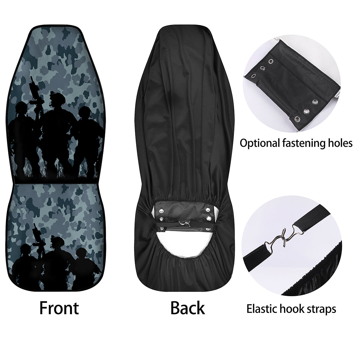 Air Force And Camouflage Print Car Seat Covers-grizzshop