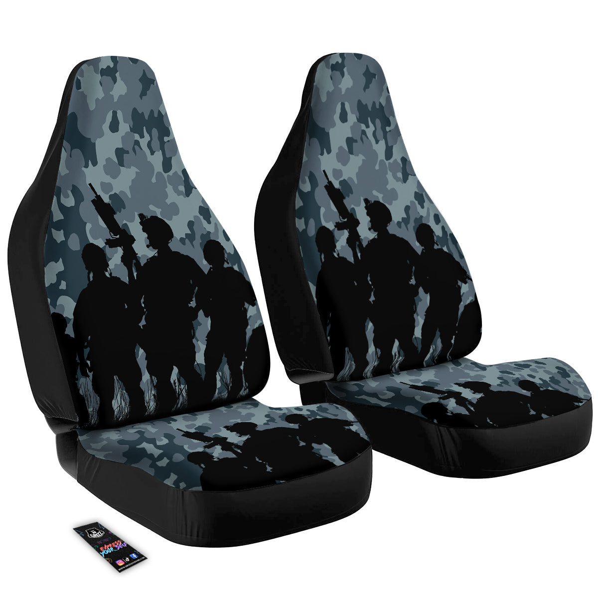 Air Force And Camouflage Print Car Seat Covers-grizzshop