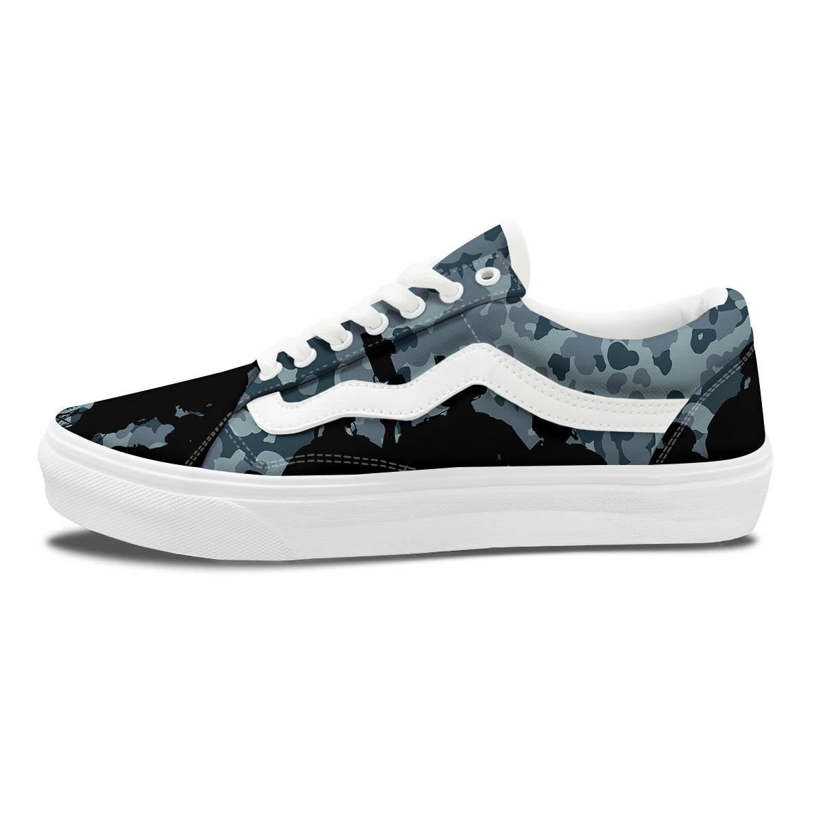 Air Force And Camouflage Print Skate Shoes-grizzshop