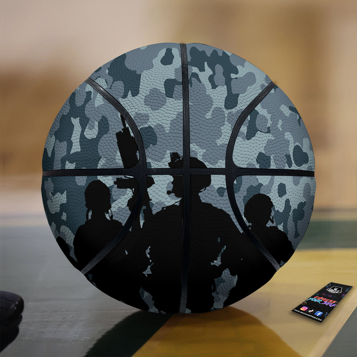 Air Force And Camouflage Print Basketball