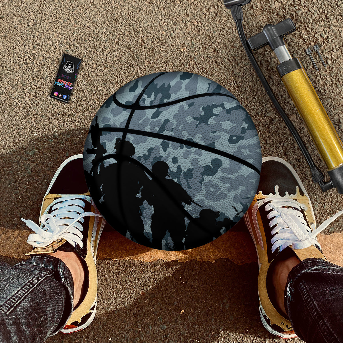 Air Force And Camouflage Print Basketball