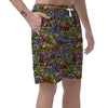 Airbrush Graffiti Print Men's Shorts-grizzshop