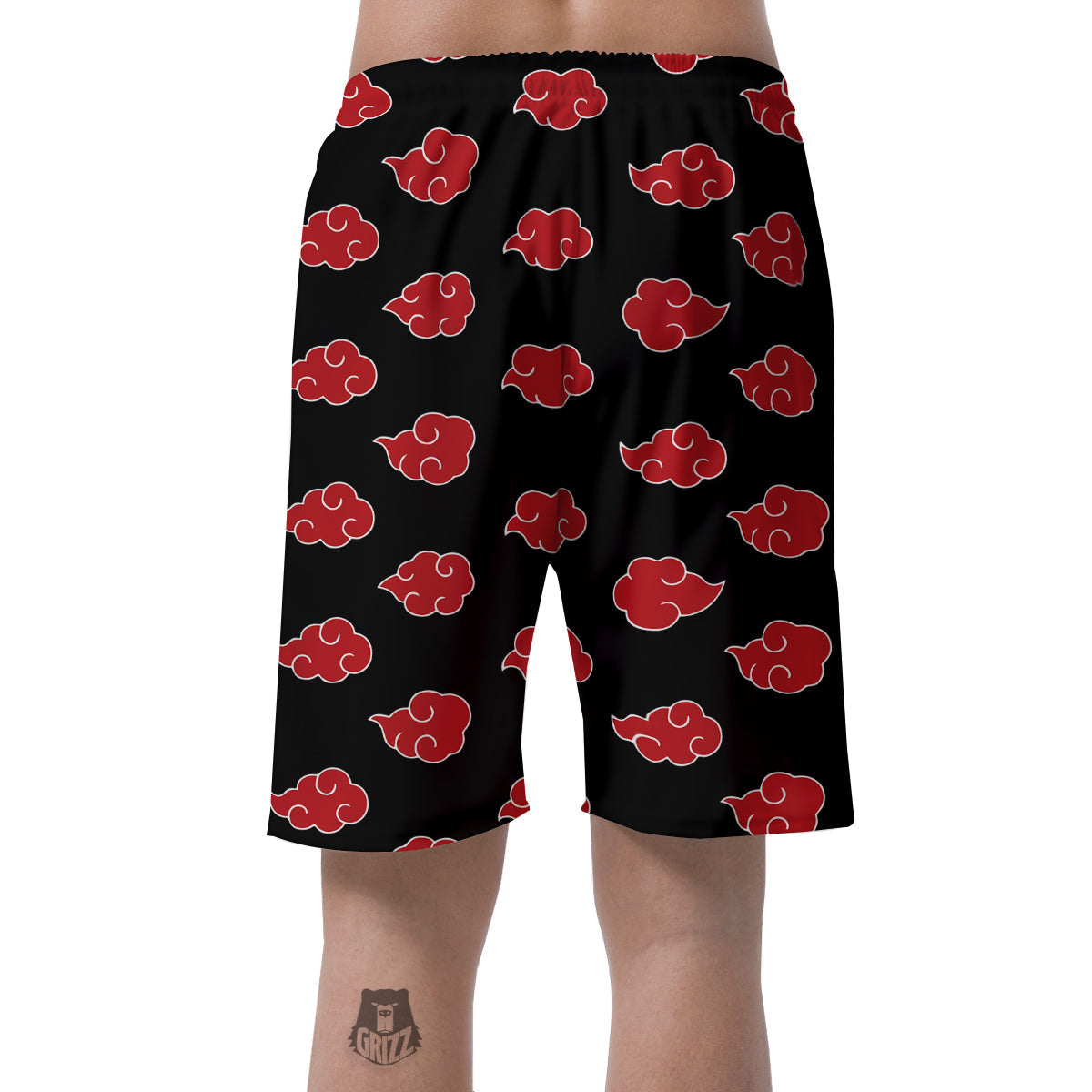 Akatsuki Print Pattern Men's Shorts-grizzshop