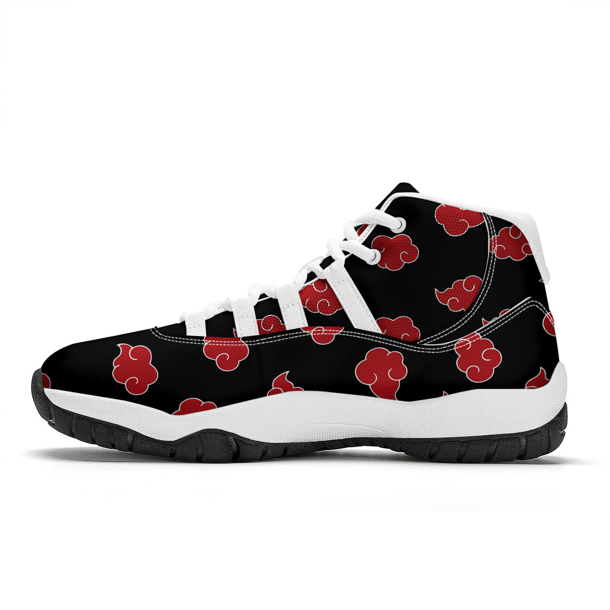 Akatsuki Print Pattern White Bball Shoes-grizzshop