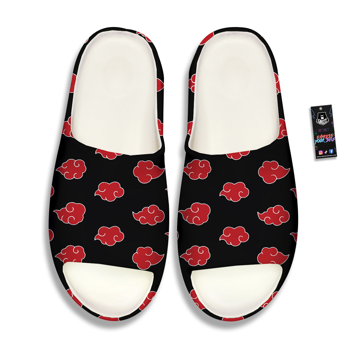 Akatsuki Print Pattern Sandals