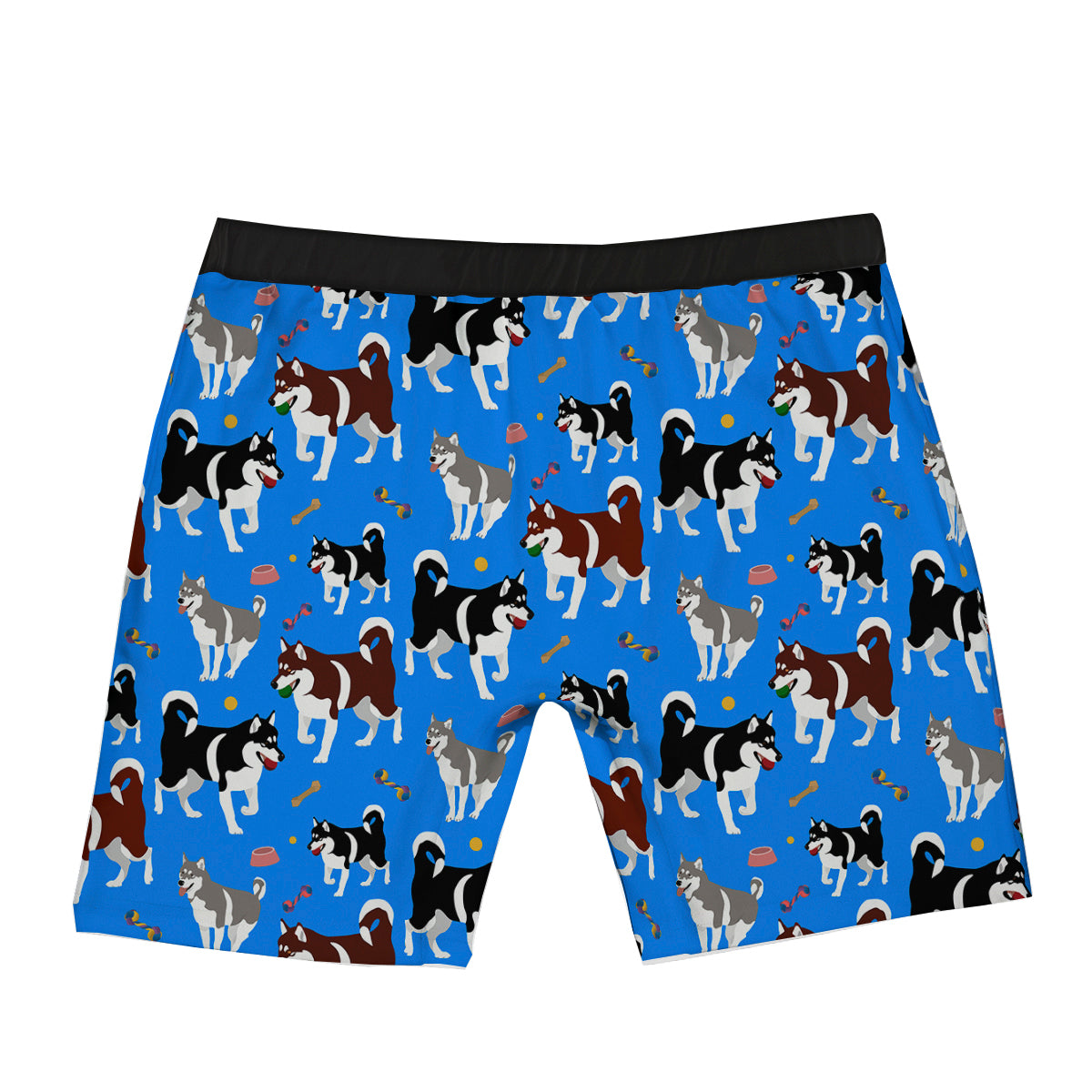 Alaskan Malamute Print Pattern Boxer Briefs-grizzshop